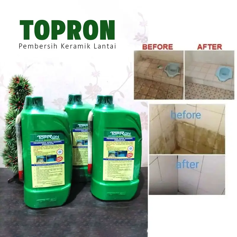BISA COD - TOPRON CLEAN POWER Pembersih Keramik Lantai / Pembersih Lantai Kamar Mandi Toilet 3