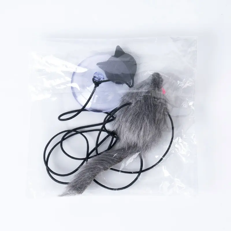 2025 Cat Toy Self-Entertainment Hanging Door Retractable Cat Scratching Rope Small Mouse Teaser Wand Pet Cat Supplies Teaser Wand