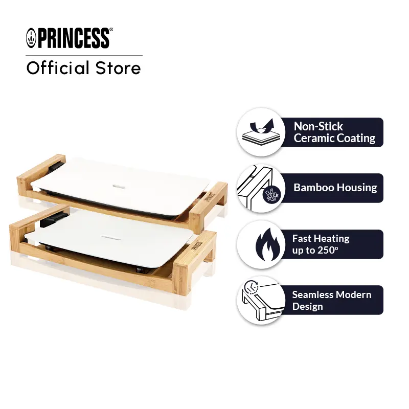 Princess Table Grill Chef Pure / Alat Panggang BBQ Daging Listrik 1