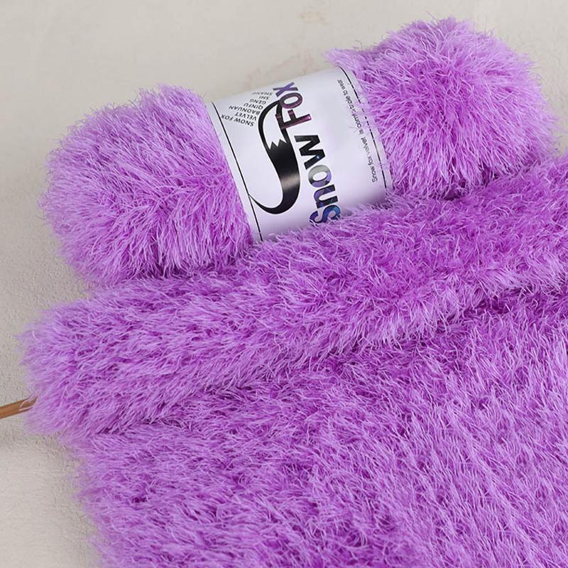 Product Introduction of 98g/Roll Double-Sided Fluffy Knitting Yarn DIY Hat Scarf Sweater Winter Warm Crochet Thread DIY Sewing Accessories 16