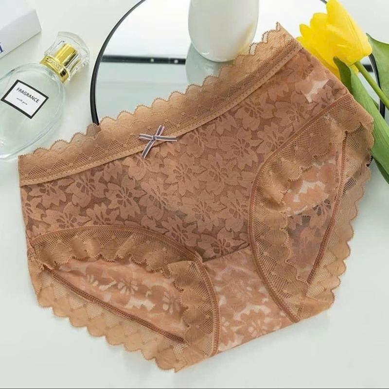  Sét 5  Sét 10  Quần Lót Nữ Ren Lụa Chất Mịn Đẹp Q037 Mềm Mại Êm Ái Đáy Cotton Giặt Máy Thoải Mái - THỦY BIKINI 