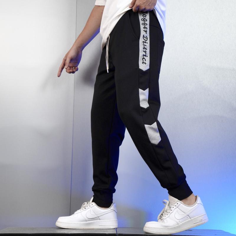 [Thu- Đông] Quần Jogger thể thao nam Sọc Ghi Chữ thêu Nỉ Umi Hàn Quảng Châu cao cấp Sport Có Túi