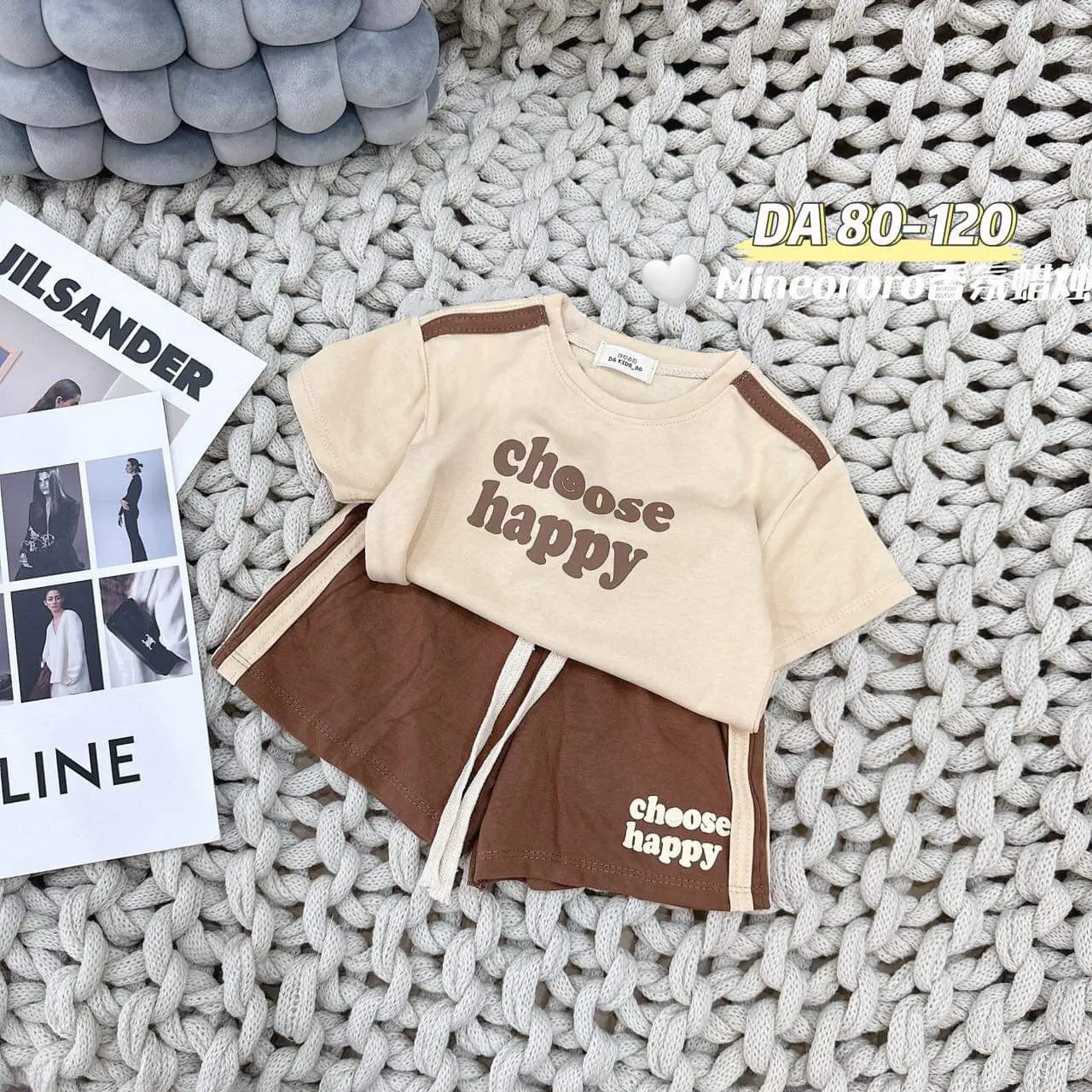 6-20kg đồ Bộ cộc tay cho bé trai Choose Happy, phối màu siêu sang từ 6-20kg, chất cotton mềm mát và co dãn thoải mái - Cam kết an toàn