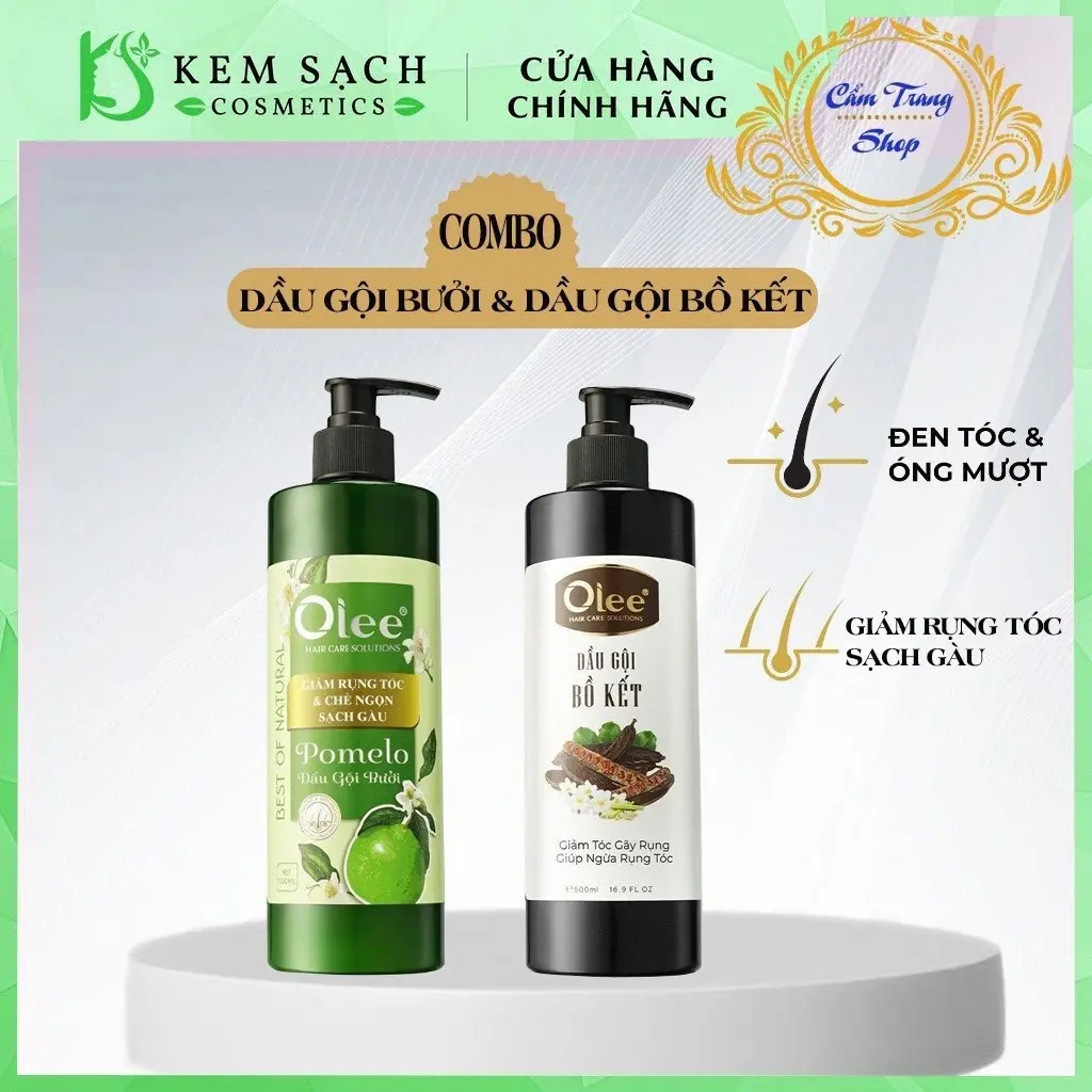 Combo dầu gội bưởi Olee+ dầu gội bồ kết  Olee