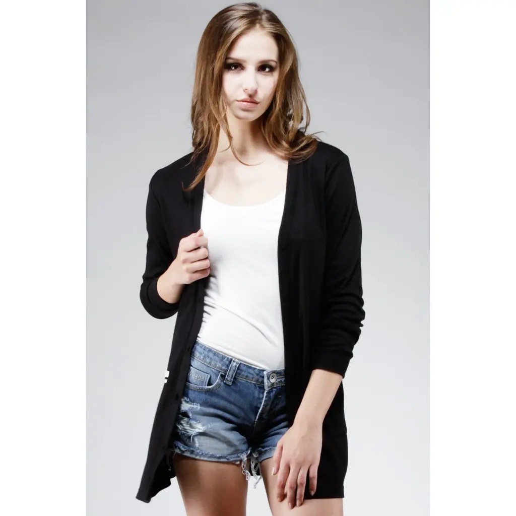 Logo Jeans Boltz Black Cardigan 64023L3BK