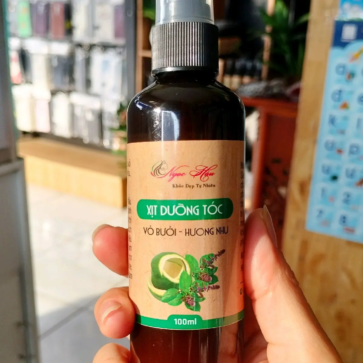 Xịt dưỡng kích mọc tóc bưởi & hương nhu Chăm Sóc Tóc Dưỡng Tóc