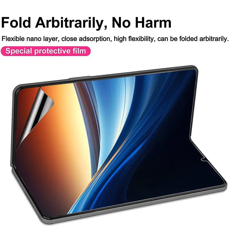GIROUETTE GIROUETTE HD Flexible Hydrogel Film, 3 Counts Anti-scratch Phone Screen Protector, Bubble-free Installation Phone Screen Protective Film for Galaxy Z Fold 3/4/5/6, Cases 4