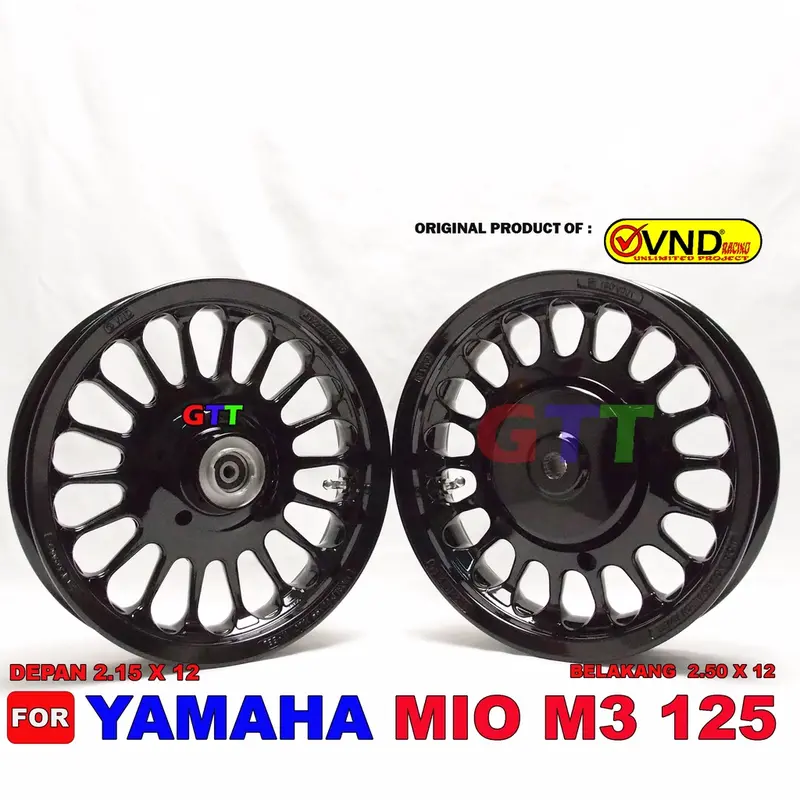 VELG RACING VND ROULLETE RING 12 YAMAHA MIO MIO M3, SOUL GT125, FINO 125, MIO Z, XRIDE 125 Accessories Gold 2