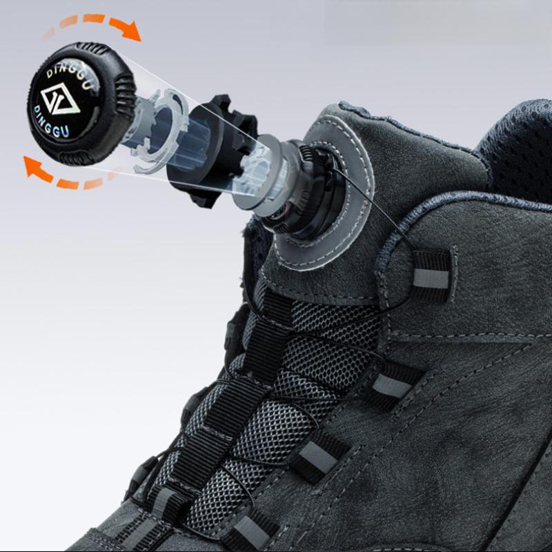 Product Introduction of 2024 Rotating Buttons Safety Shoes Men Waterproof Work Boots 7