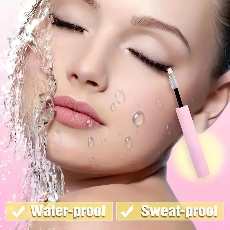 Waterproof Eyelash Glue (3 Counts), 2 in 1 Long-lasting Lash Bond & Seal Glue, Sweat-proof Eyelash Extension Lash Glue for Cluster Lashes 4