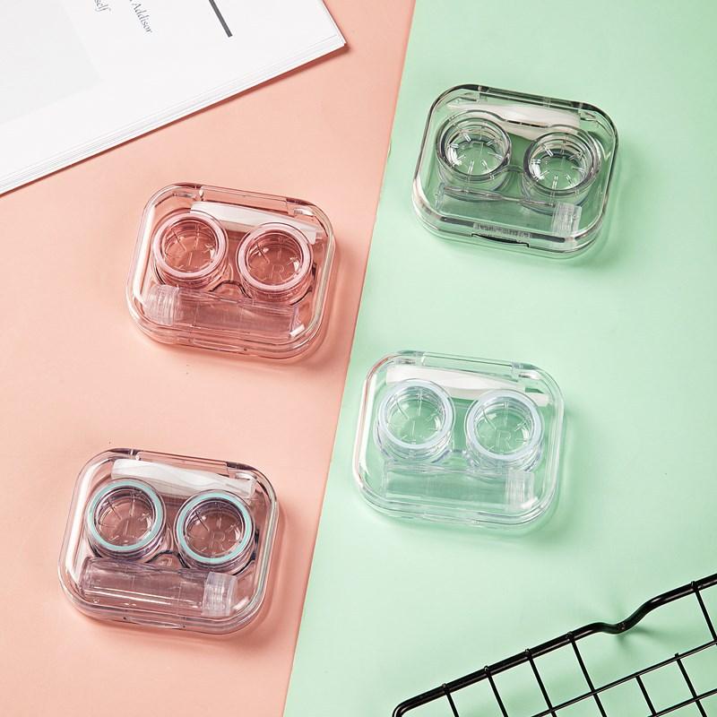 Contact Lens Case Box Holder Alat Kit Case Transparan Eye Lensa 0