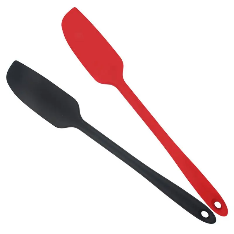 Silicone Jar Spatula, Long Handle Non-stick Silicone Scraper, Kitchen Baking Tool for Blenders Cream, Baking Utensils