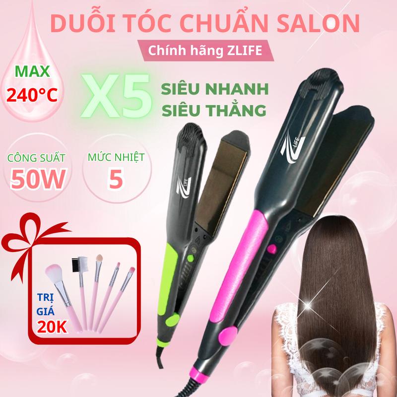Máy Ép Tóc duỗi tóc cao cấp salon ZLIFE Z2279 máy làm tóc kéo là kẹp thẳng tóc uốn cụp tạo kiểu tóc
