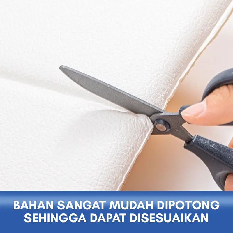 ISI 5 PCS !!! Wallpaper 3D Foam Kedap Suara Tahan Air Headboard Bed Wallfoam Empuk / Wallpaper Headboard Kamar Room 4