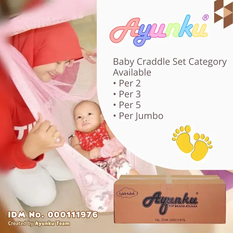 Ayunan Bayi PER Jumbo AYUNKU Set - Ayunan Bayi Manual 1 Paket Lengkap 4