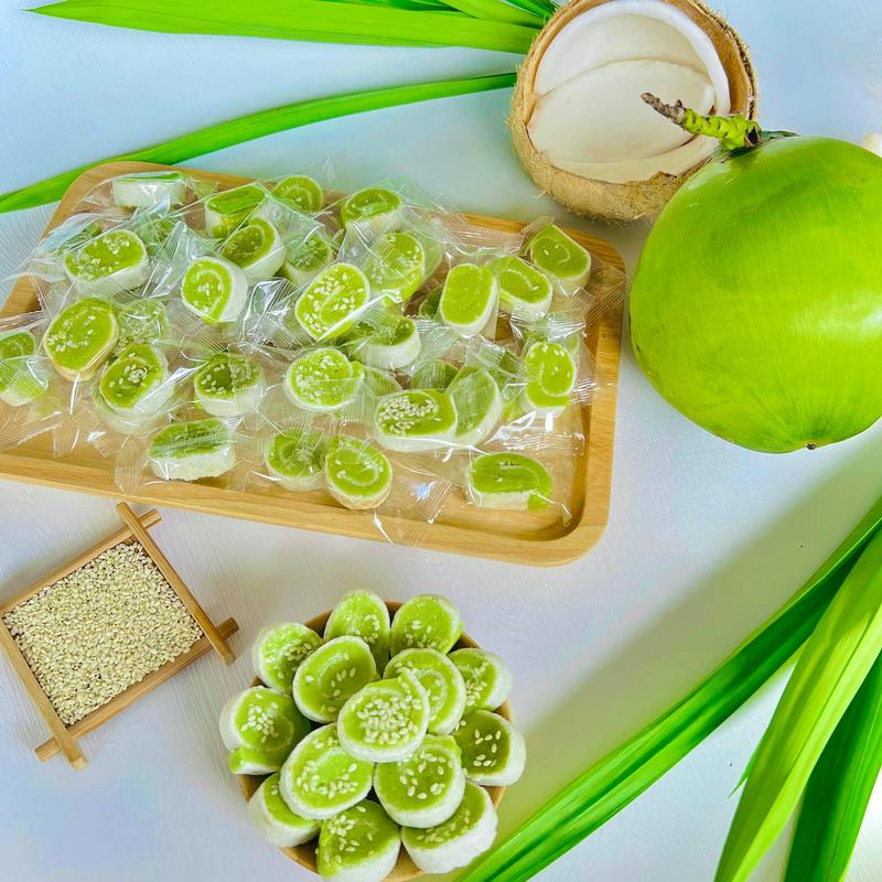 Kẹo Dừa Dứa Non Lá Dứa - Túi 500g - Đặc Sản Bến Tre 0