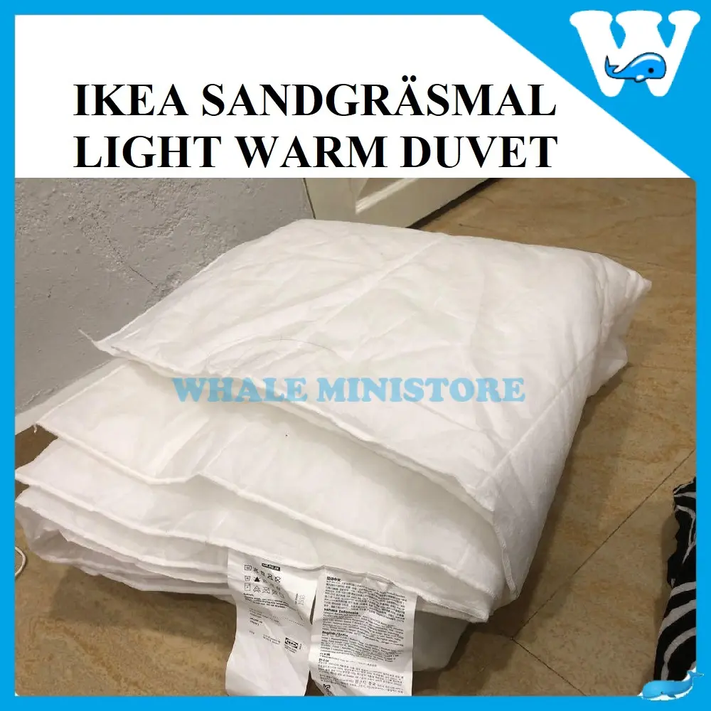 IKEA SANDGRASMALLIGHT WARM DUVET FOR SINGLE/DOUBLE BED 150x200cm/200x200cm / DUVET SEDERHANA HANGAT