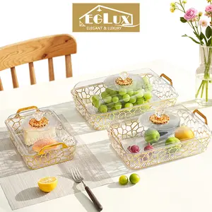 EGLUX Tempat prasmanan ada gagang mewah wadah prasmanan aesthetics