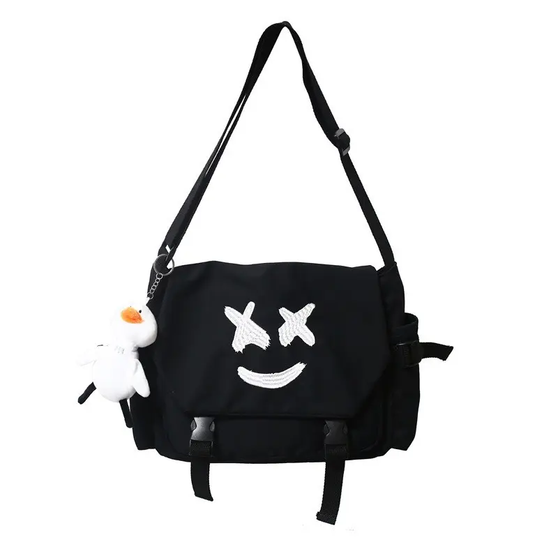 Túi đeo chéo canvas XX dễ thương unisex học sinh sinh viên cao cấp ulzzang, cặp đi học đi chơi nam nữ hàn quốc 3