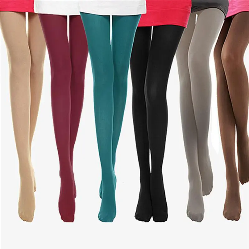 Quần Tất Nữ, Quần Tất Mờ Sáp Thắp, Màu Pastel Bó Sát Quần Legging, Mùa Thu 0
