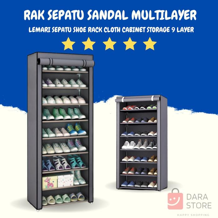 Dara Rack Jual Rak Sepatu Susun Anti Debu Rack Portable Plastik Transparan Tebal ...