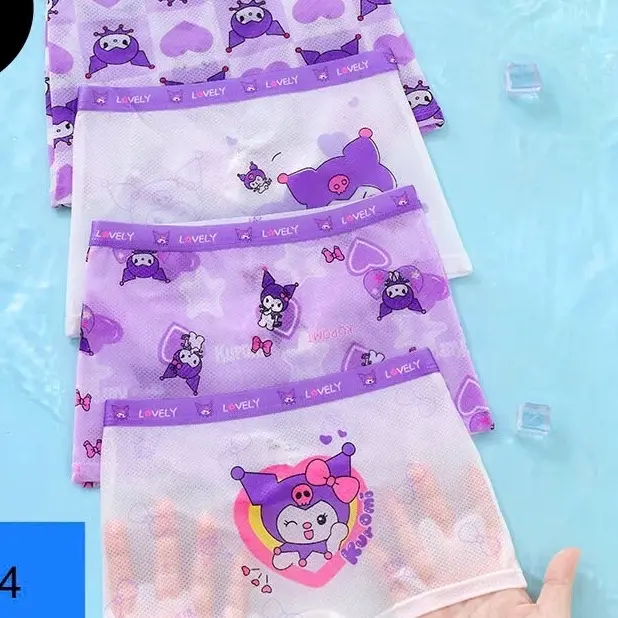 [ Bé tròn tăng size](9-40kg )Set 4 Quần koromi Gấu Dâu thông hơi cho bé gái xì chun baby 4