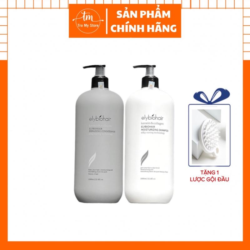 DẦU CẶP GỘI XẢ ELYBIOHAIR 1000ml/chai