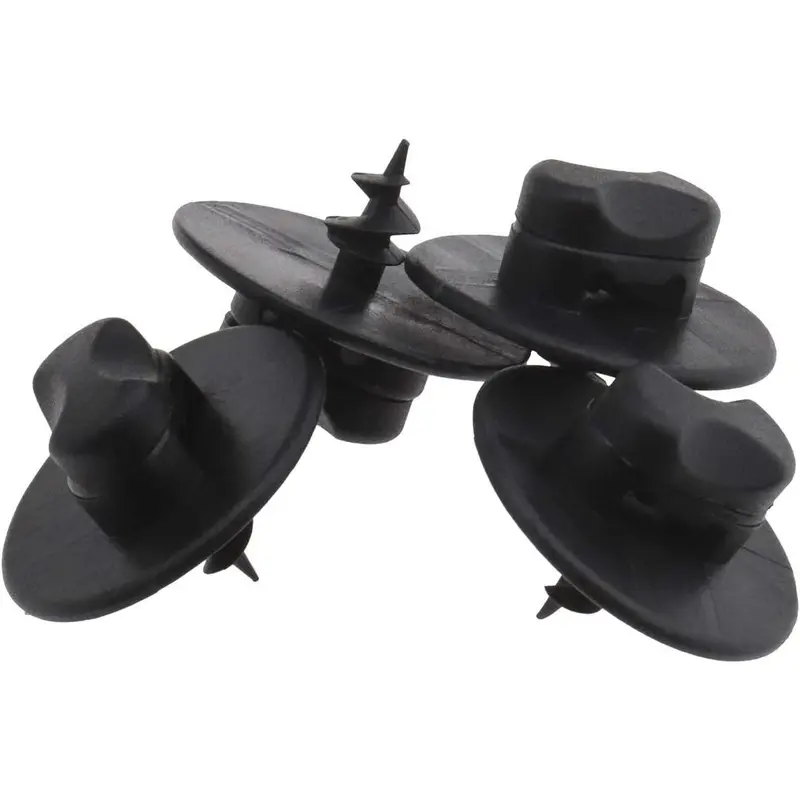 4 Pcs Car Mat Cilp 3D0864851B41 3D08645214PK 3D0864200A71N Vehicle Carpet Clip Fixing Grips Clamps Car Hook Loop Screw Black 28mm Automotive 5
