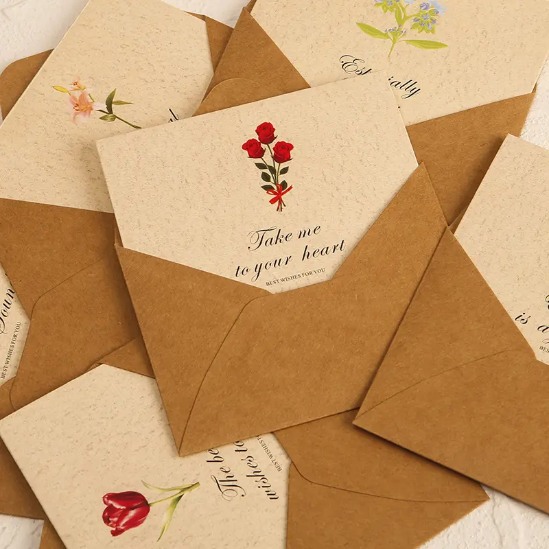 Set thiệp vintage, xinh xắn làm quà tặng kèm dịp sinh nhật, giáng sinh, các ngày lễ, ngày kỉ niệm 2