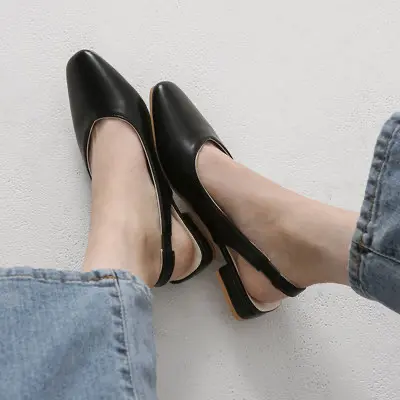 Sepatu Wanita Mules Heels Suzy Hak 3 Cm Big Size 36 - 45 Shoes