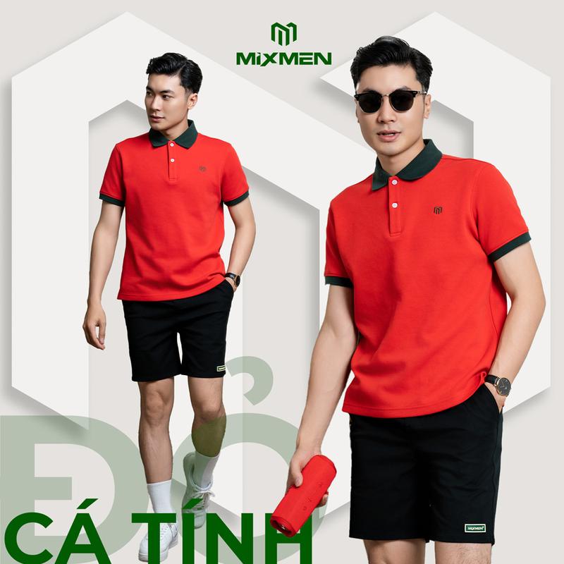 Áo polo nam Mixmen Y&G M-607 vải cá sấu cotton interlock áo trơn chuẩn form phối hiện đại cao cấp Big Size