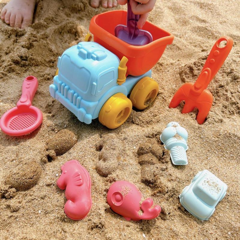 Product Introduction of Sand Digging Tools, Children's Beach Toys, ATVs, Children Playing At The Beach, Sand Castle, Bucket Set, Water Toys 24