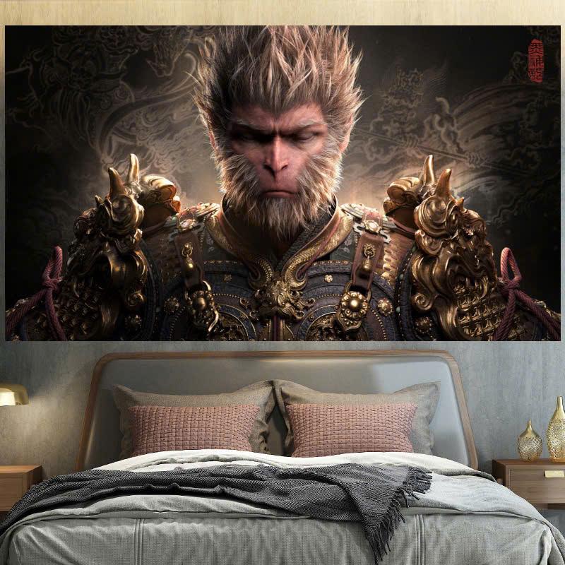  Tranh vải WuKong treo tường trang trí phòng ngủ thảm treo tường trang trí phòng  phong cách 5D Decor 