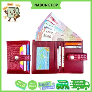 [NABUNGTOP-GRATIS ONGKIR] Dompet Croco Mini – Dompet Uang & Kartu Bisa COD