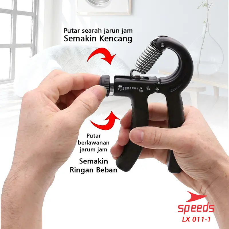 SPEEDS Handgrip Alat Latihan Cengkeraman Tangan Fitness Otot Lengan Portable Outdoor 011-1 2