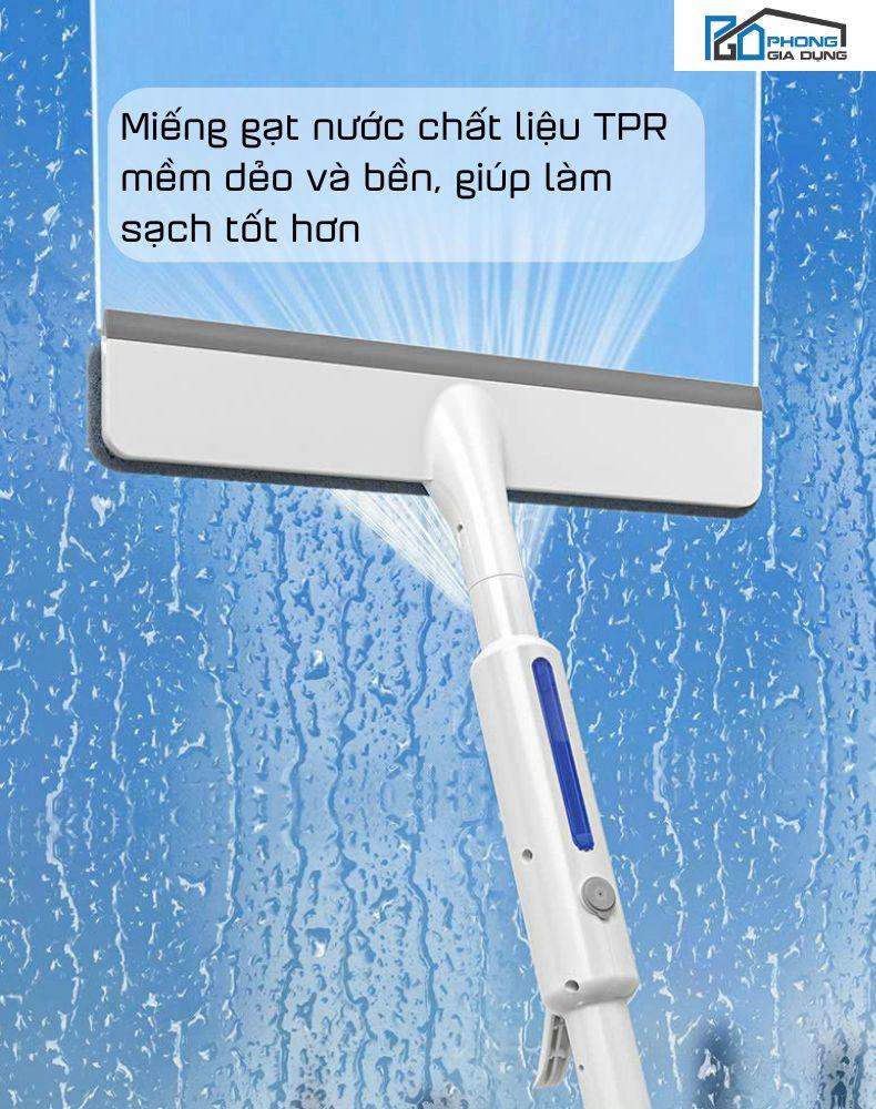 Product Introduction of Cây lau kính, gạt chùi kính phun sương 3 trong 1 cán kim loại chắc chắn (2) 6