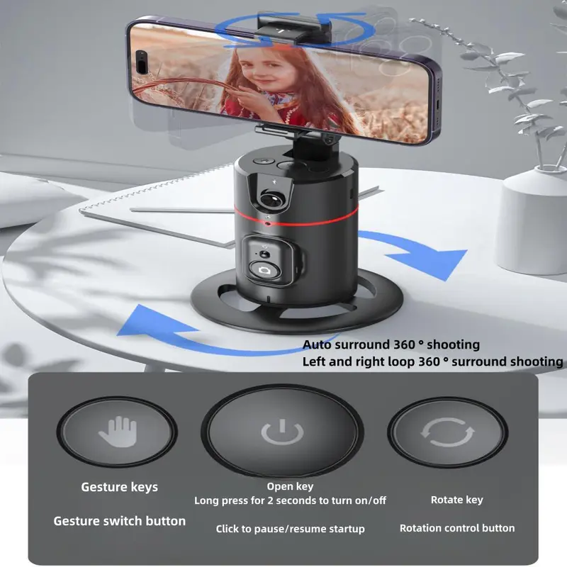 Gesture Recognition Gimbal Stabilizer & Selfie Stick Tripod, Intelligent Control Stabilizer & Adjustable Selfie Stick, Selfie Accessories 5