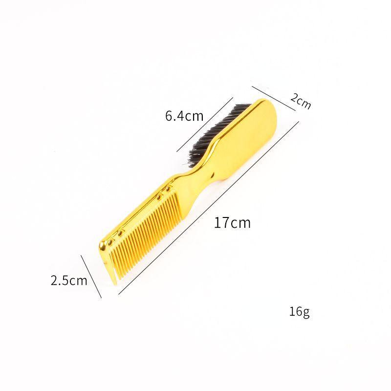 Product Introduction of New Men's Oil Head Texture Comb Hairdressing Comb Beard Styling Brush Cleaning Brush Barber Accessories hairbrush 0