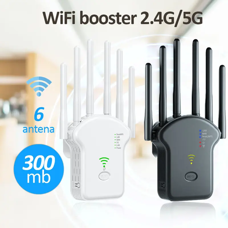 300Mbps/1200Mbps 5Ghz Wireless WiFi Repeater 2.4G 5GHz Wifi Signal Amplifier Extender Router Network 0