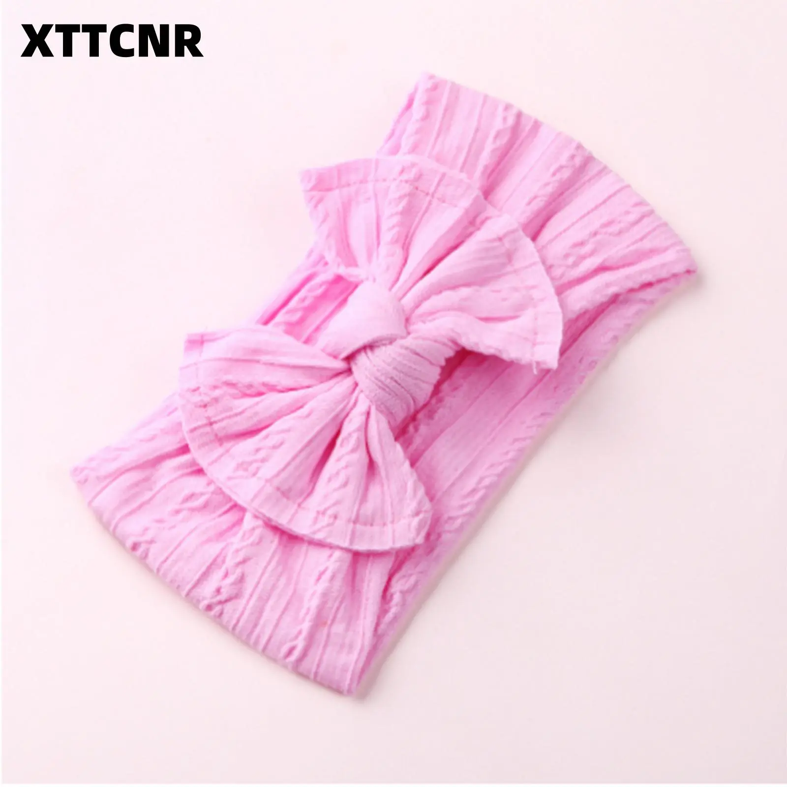 Baby Nylon Head Wear Turbans Bow Knot Head Wraps Cute Hair Accessories