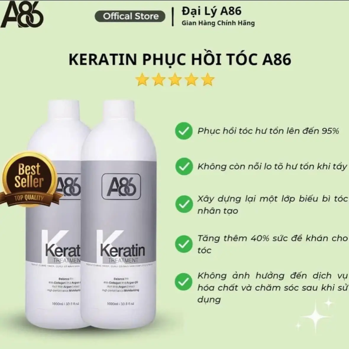 Phục hồi keratin 1000ml