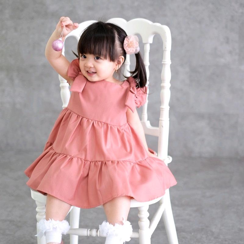 MOONJOY MARYJANE DRESS - dress baju anak perempuan casual pita ruffle ulang tahun pesta 5