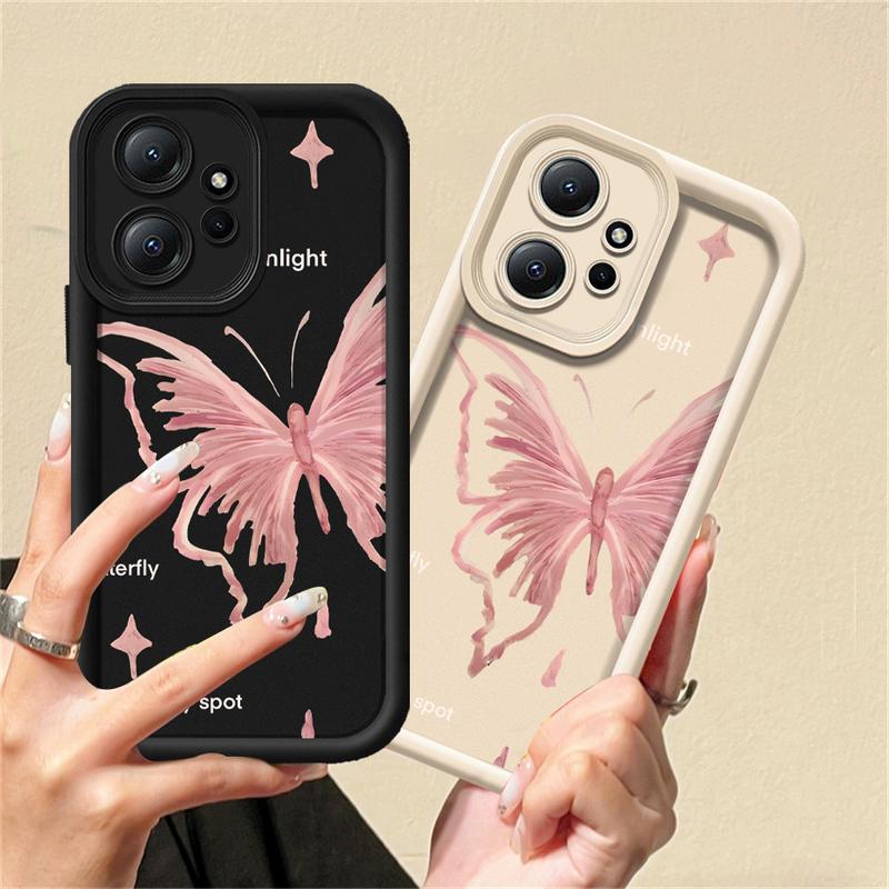 Product Introduction of Case for Redmi Note 13  Pro A2 A1 Note 12 Note11S Redmi13C12C 10C 10 10A 9C 9A 9T POCO M5S Note12Pro 11Pro 10S 9S 9Pro Poco X5 5G X3 NFC X3 Pro Pro pink butterfly Soft Cover Rixuan 3C 10