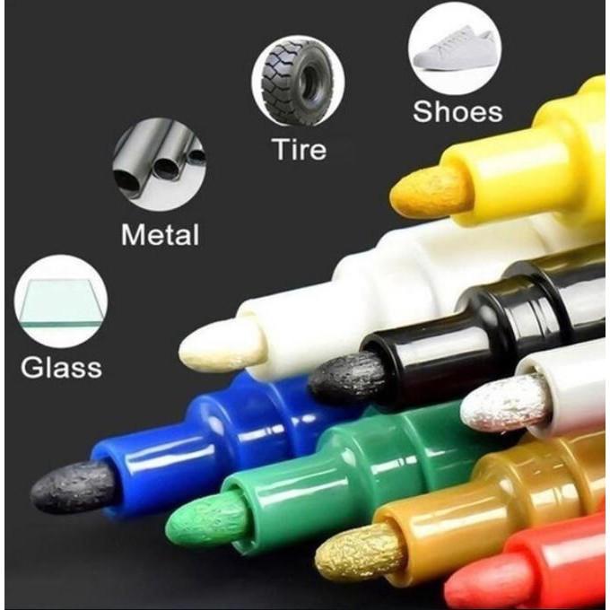 TOYO Tayar Waterproof Marker Pen / Paint Marker Pen Waterproof / Anti-Fade For Car & Motorcycle waja wiar alza yamaha 8