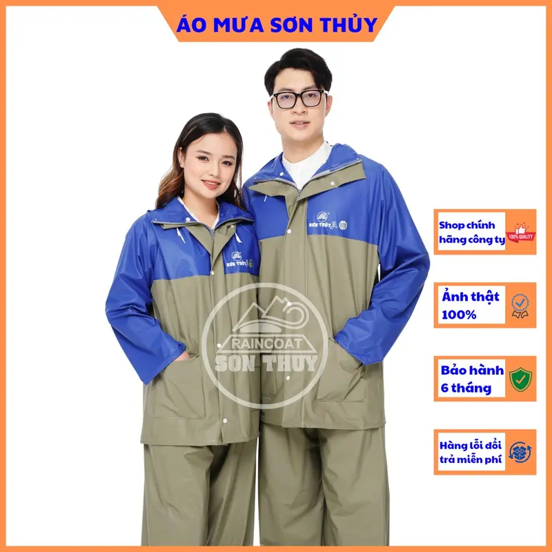 Bộ quần áo đi mưa không thấm nước cao cấp 8