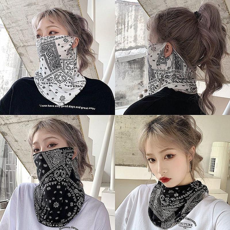 Product Introduction of Fashion Punk Sunscreen Mask For Men Women Summer Face Neck UV Protection Ear Scarf Hip Hop Outdoor Sports Cycling Bandana Scarfs 15