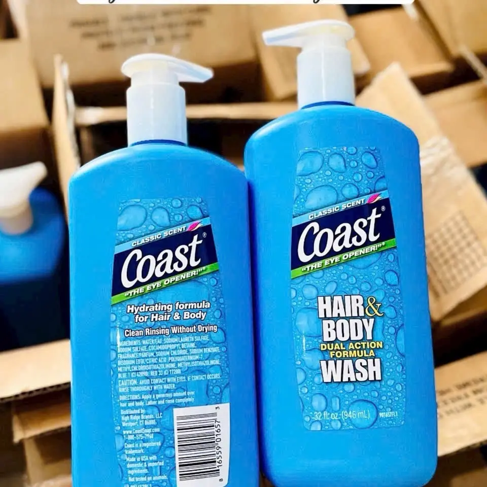 ￼SỮA TẮM GỘI COAST CLASSIC SCENT HAIR & BODY WASH - Mỹ 946ml & 532ml