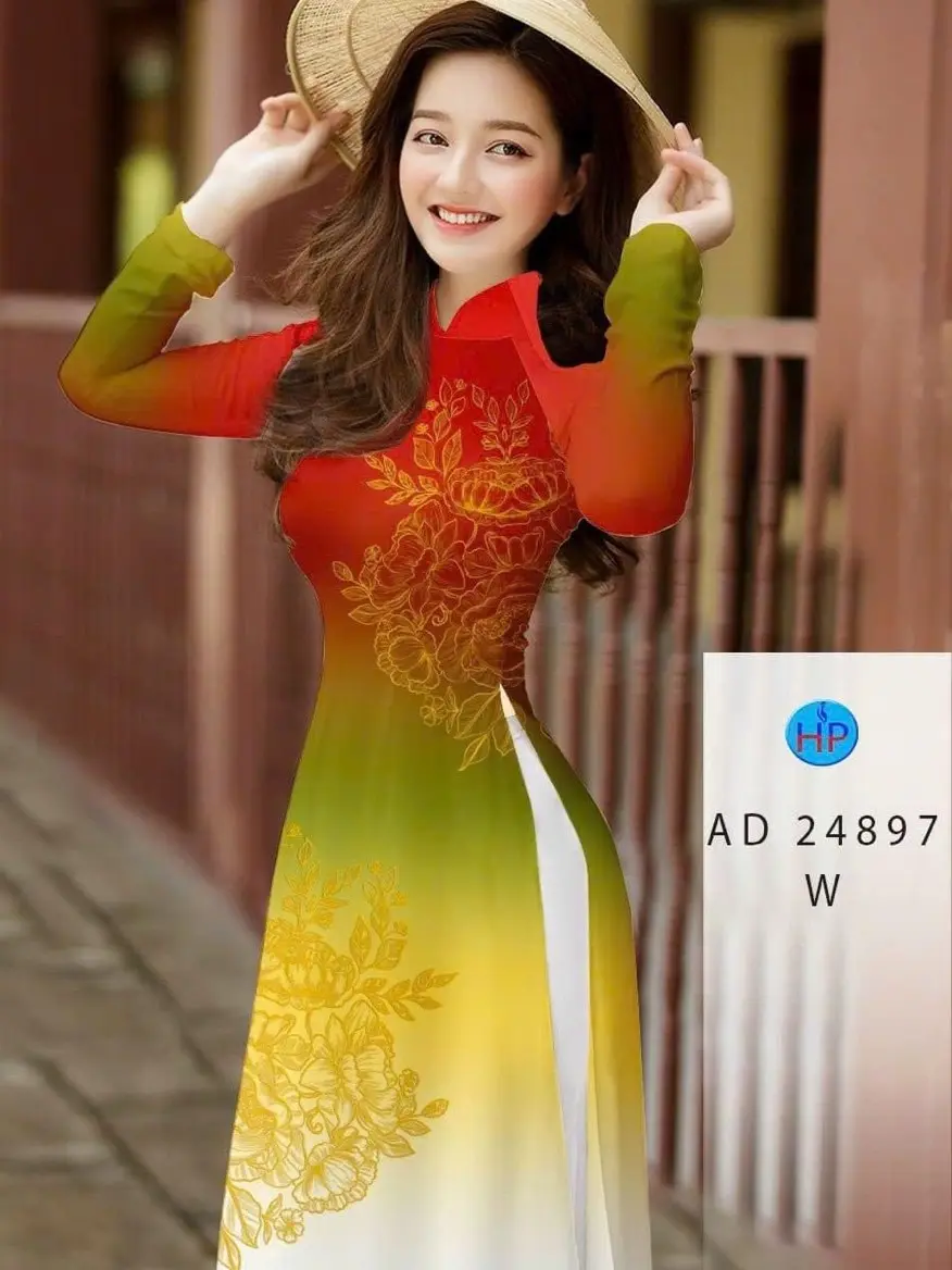 [VẢI MAY ÁO DÀI] loang màu phối hoa lạ mắt