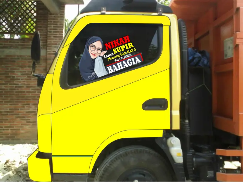 Stiker Transparan kata kata kaca mobil , sticker kata kata, setiker bodi mobil, stiker pintu mobil 1