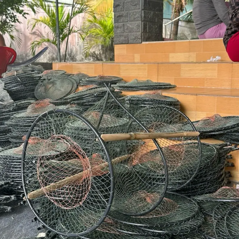Combo 10 lờ cá 30x52 ( lưới thái màu xanh rong ) 5